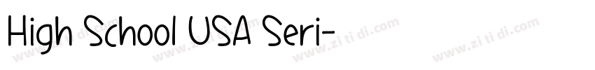 High School USA Seri字体转换